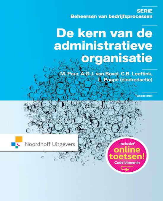 Samenvatting Administratieve Organisatie H4, H6, H10, H18