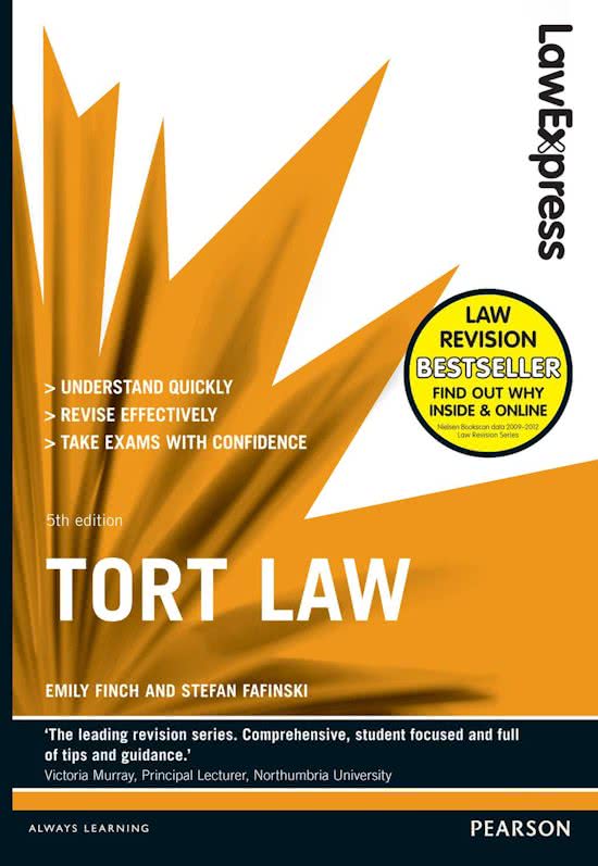 Law Summary: Law Express (Tort Law & Contract Law) > Emily Finch & Stefan Fafinski
