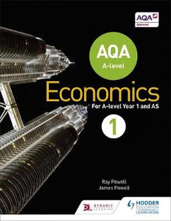 7 - Distribution of Income and Wealth Summary Notes AQA AS/A-Level Economics: Paper 1 Microeconomics