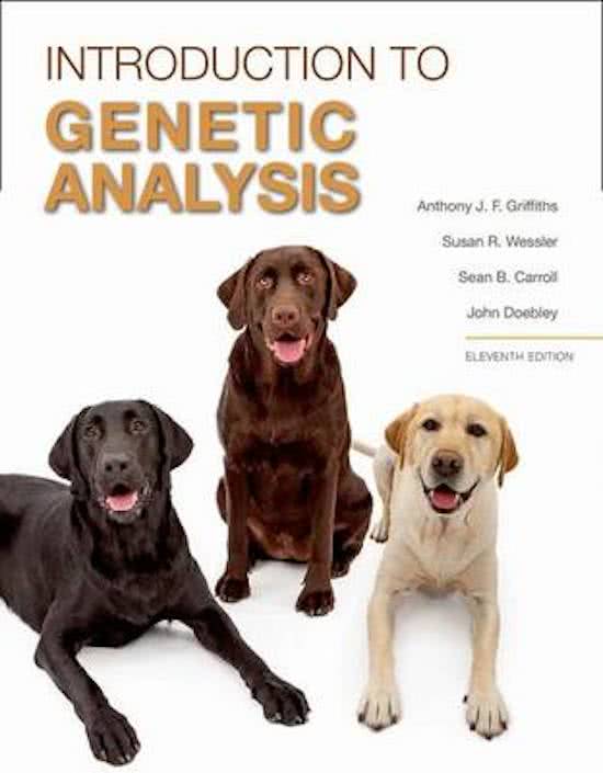 An Introduction to Genetic Analysis, Griffiths - Complete Test test bank - exam questions - quizzes (updated 2022)