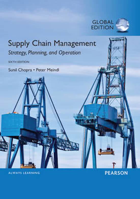 Advanced supply chain management - summary lectures (YSS-32806)