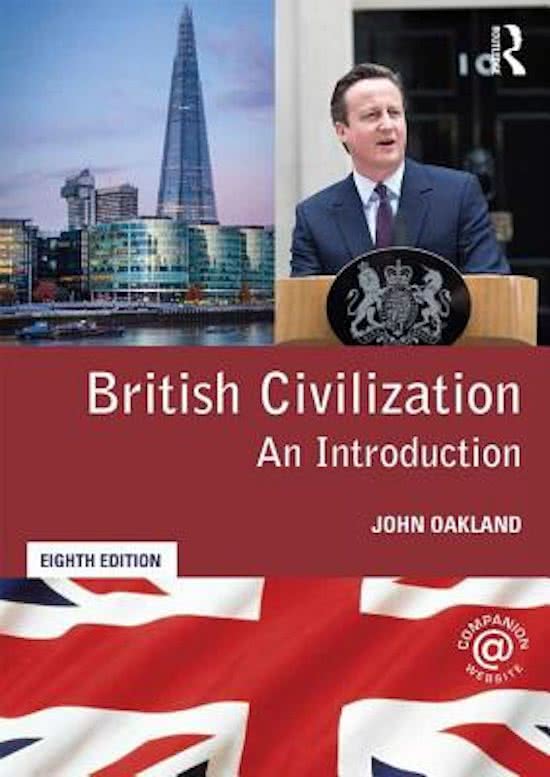 Begrippenlijst British Civilization chapters 1-2-3-5-7-8-9-10-11