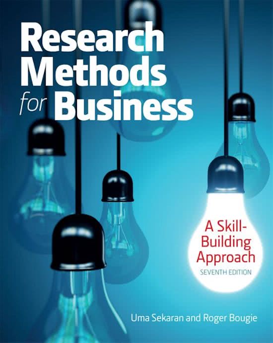 Samenvatting Research Methods for Business 7the edition