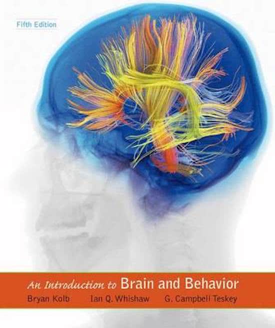 Lecture notes Brain and Behavior 2017-2018