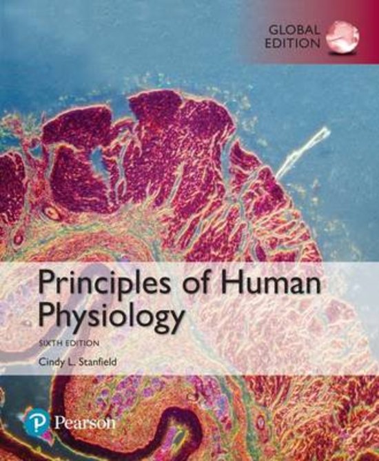 Test Bank for Principles of Human Physiology, 6th Edition, Cindy L. Stanfield.